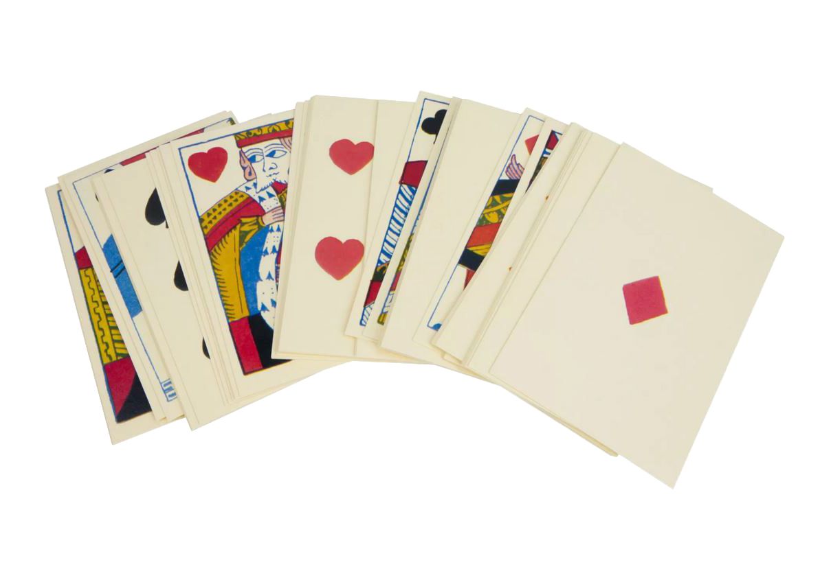anglické hrací karty - 18. stol.