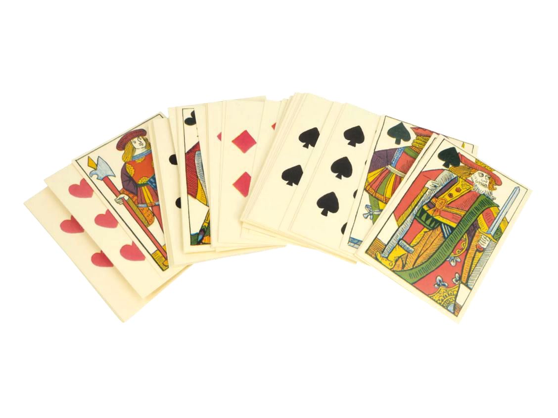 hrací karty francouzského typu - 16. stol.